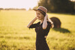 © Tatiana - Happy Girl in the field with hat