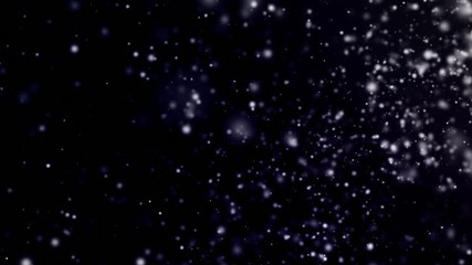 Wall Mural - black background dust particles flying in space