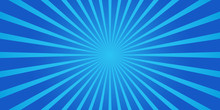 Simple Blue Starburst Abstract Background