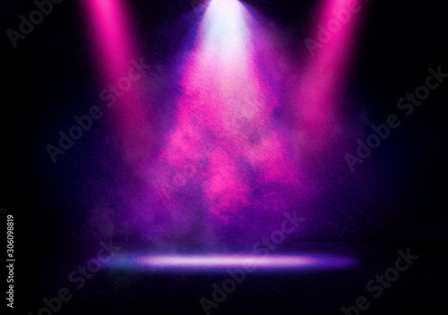 Fotomural Abstract image of a disco light on a stage