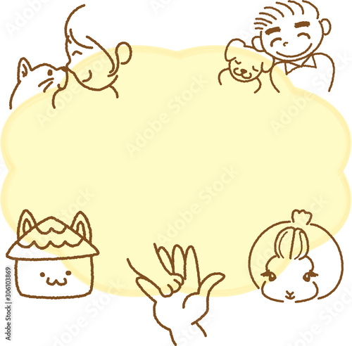 動物 ペット ペットショップ 可愛い フレーム 動物病院 飼い主 家族 仲良し 愛情 家 Stock Vector Adobe Stock 動物 ペット ペットショップ 可愛い フレーム 動物病院 飼い主 家族 仲良し 愛情 家 Stock Vector Adobe Stock