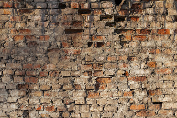 Sticker - red brick wall texture grunge background