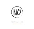 © FAAZT_Creative - N O NO Beauty vector initial logo, handwriting logo of initial signature, wedding, fashion, jewerly, boutique, floral and botanical with creative template for any company or business.