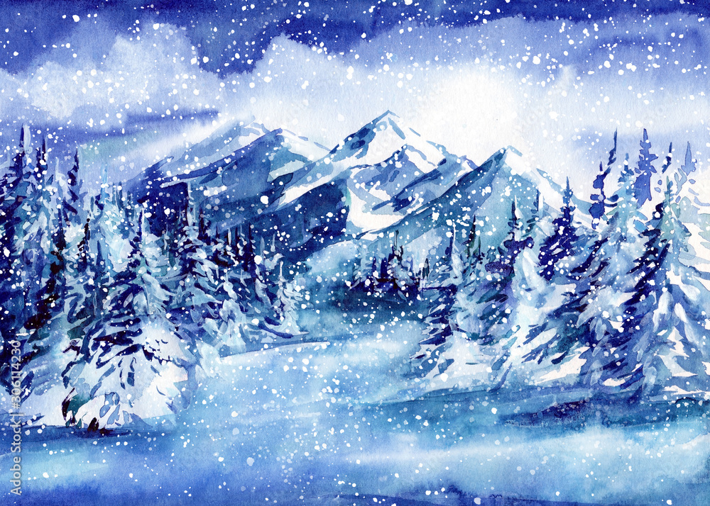 絵画 Winter Mountains 絵画 Winter Mountains Laszlo Neogrady | Winter Mountains (20th