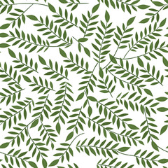 Wall Mural - Isolated leaves background vector design