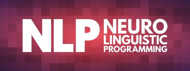NLP - Neuro Linguistic Programming acronym, concept background
