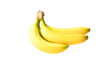 Wall Mural - banana on white background isolated