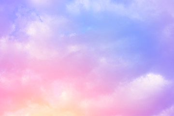 Wall Mural - cloud background with a pastel colour
