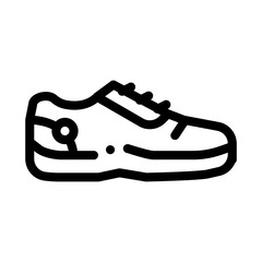 Wall Mural - Special Sports Shoes Icon Vector. Outline Special Sports Shoes Sign. Isolated Contour Symbol Illustration