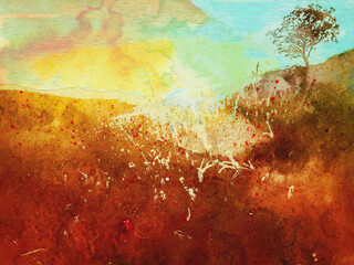 landscape grunge background