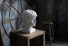 Roman Plaster Head Of Antinous