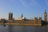 Fototapeta Big Ben - Enjoying the view of Big Ben by the Thames River, in London