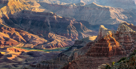 Wall Mural - grand canyon sunrise in the mountains at Lipan Point