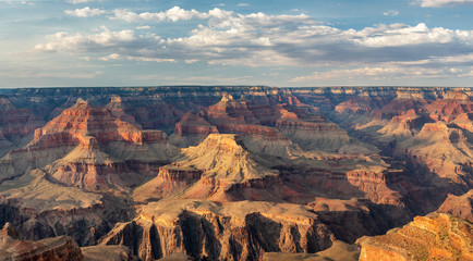 Wall Mural - Grand Canyon monsoon clouds light play in the canyon