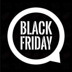 Wall Mural - Black friday poster