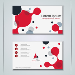 Modern business visiting card vector design template