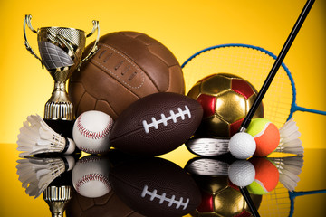 Trophy Winning, sport ball background