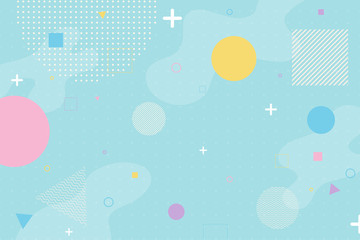 Wall Mural - vector abstract colorful background created from geometric shapes.