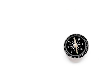 Wall Mural - Compass - small and stylish - on white background top view copy space