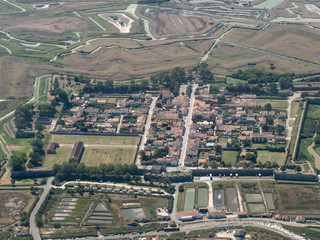 Wall Mural - vue aérienne de la ville fortifiée de Brouage en Charente Maritime en France