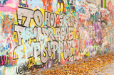 Fototapeta Młodzieżowe - A support message to the Hong Kong protests on the John Lennon wall in Prague.