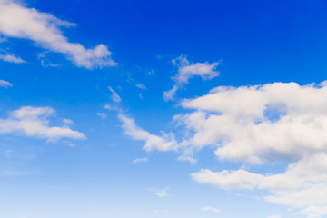 Wall Mural - Abstract background, Summer blue sky and white soft cloud in sunny day