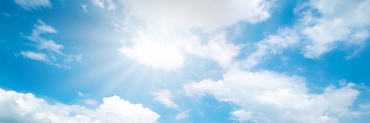 Wall Mural - beautiful blue sky cloudsfor background. panorama of sky.