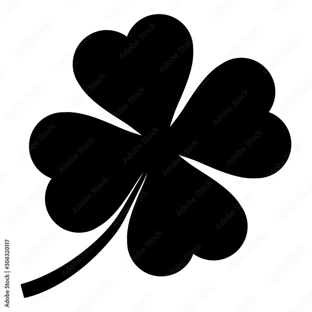 Fototapete Gz603 Grafikzeichnung German Viel Gluck Vierblattriges Kleeblatt Symbol English Good Luck 4 Clover Leaf Icon Simple Template Isolated On White Background Square Xxl G8745 4 Fotohansel