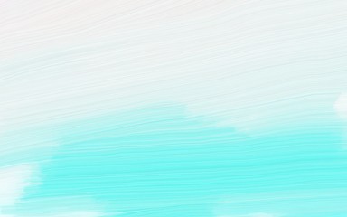  modern soft curvy waves background design with white smoke, aqua marine and pale turquoise color