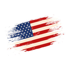 united states flag isolated icon vector illustration design