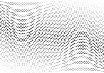 Abstract halftone wave dotted background. Halftone twisted grunge pattern, dot, circle.  Vector modern optical halftone pop art texture for poster, business card, cover, label mock-up, sticker layout