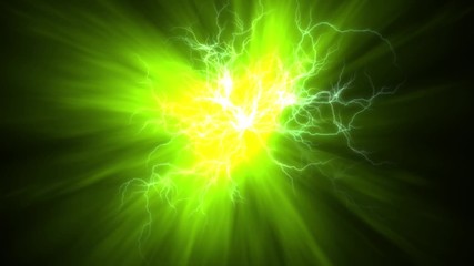 Wall Mural - 4k abstract animated tunnel with lightning