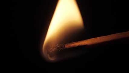 Wall Mural - lighting a match macro shot 4k