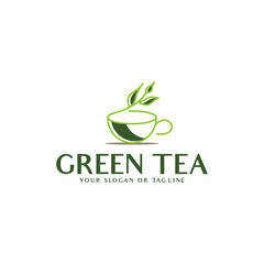 vector tea leaf logo template