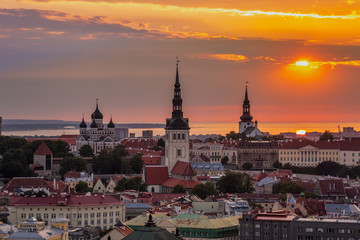 Wall Mural - Tallinn popular attractions