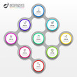 © kuliperko - Infographic design template. Creative concept with 9 steps
