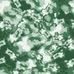 Wall Mural - Winter forest camouflage of various shades of green and white colors