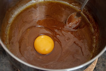 Do It Yourself: Gingerbread Cookies Tutorial. Step By Step Recipe. Step 09. Add One Egg And Stir Until Combined