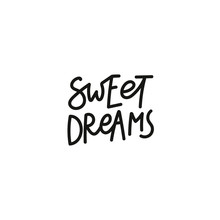 Sweet Dreams Calligraphy Quote Lettering