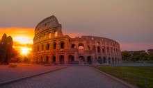 Amazing Sunrise At Rome Colosseum  Rome, Italy