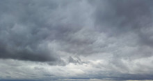 terrible clouds in autumn day - gloomy weather