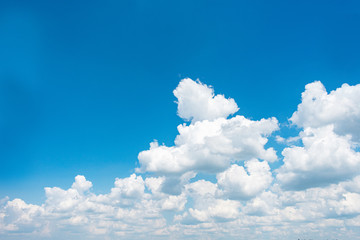 Wall Mural - blue sky with clouds, abstract background, copy space
