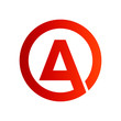 latter A logo, template modern