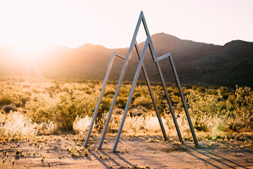 desert art installation