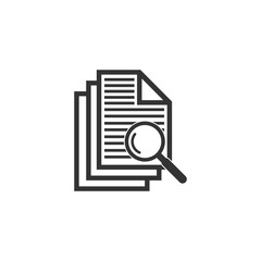 Wall Mural - case study icon vector design symbol