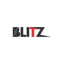 BLITZ Letter With Lightning Storm Logo Design Vector