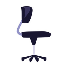 Sticker - office chair with white background