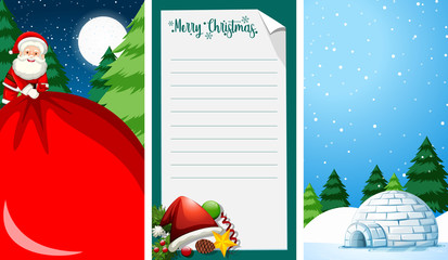 Wall Mural - background templates with christmas theme