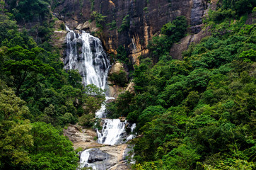 Poster - Ravana Falls is a popular sightseeing attraction in Ella, Sri Lanka. It currently ranks as one of the widest falls in the country.