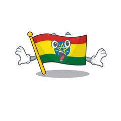 Poster - Surprised flag ethiopia face gesture on cartoon style